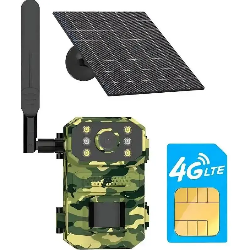 Камера для полювання Mosquitall на сонячній батареї A8S 4G, датчик руху, камуфляж - фото 2