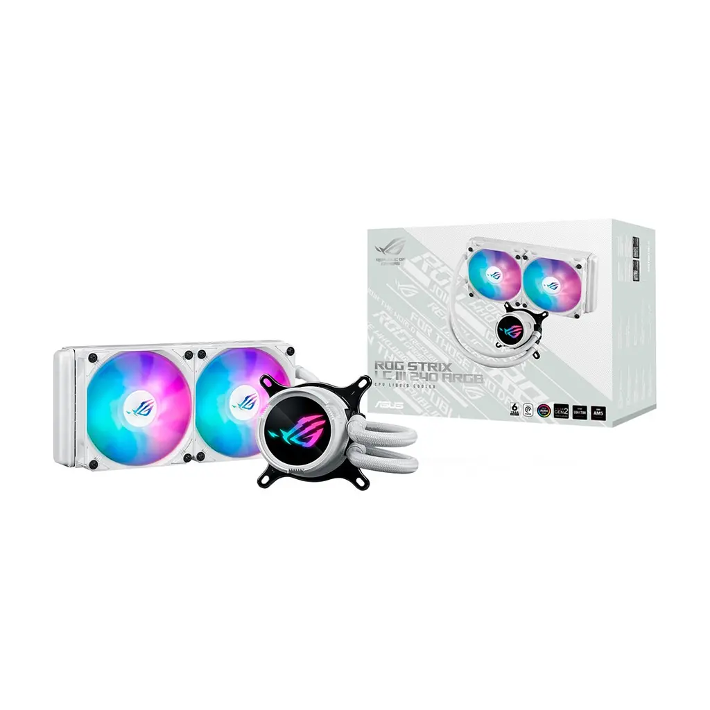 Система рідинного охолодження ASUS ROG Strix LC III 240 ARGB WHT (90RC00S2-M0UAY0) - фото 9