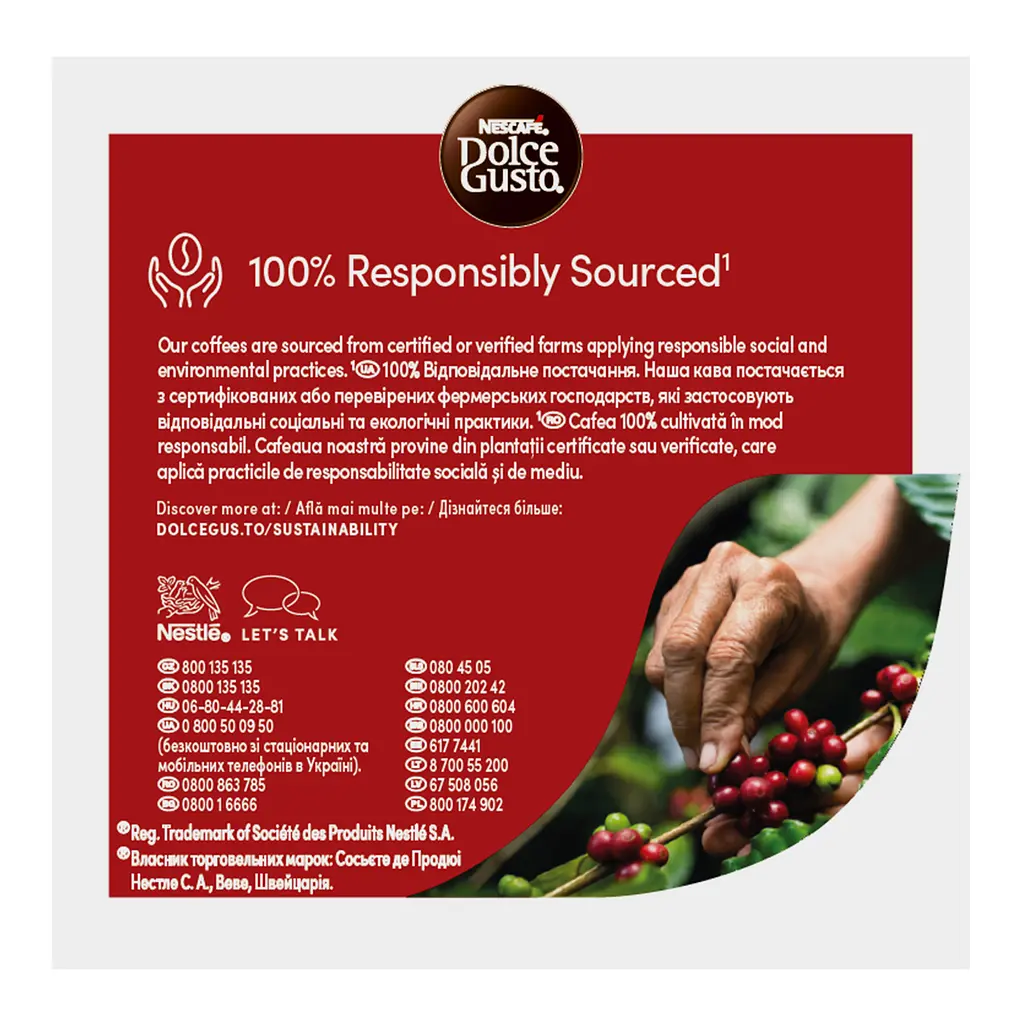 Набір кава в капсулах NESCAFE Dolce Gusto Espresso Roma 99.2 г (16 шт. по 6.2 г) - фото 6