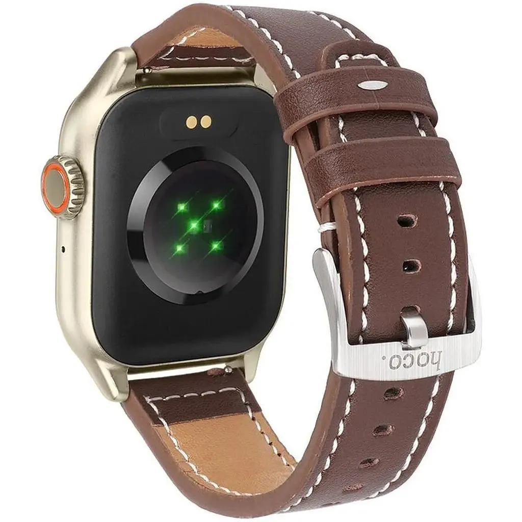 Смарт часы HOCO Y17 Smart sports watch (с поддержкой звонков) золотистые - фото 2