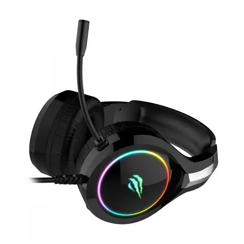 Наушники Havit HV-H2232d Black mini jack 35mm/USB 21 Ом кабель 2.2м подсветка (6939119019617) - фото 6