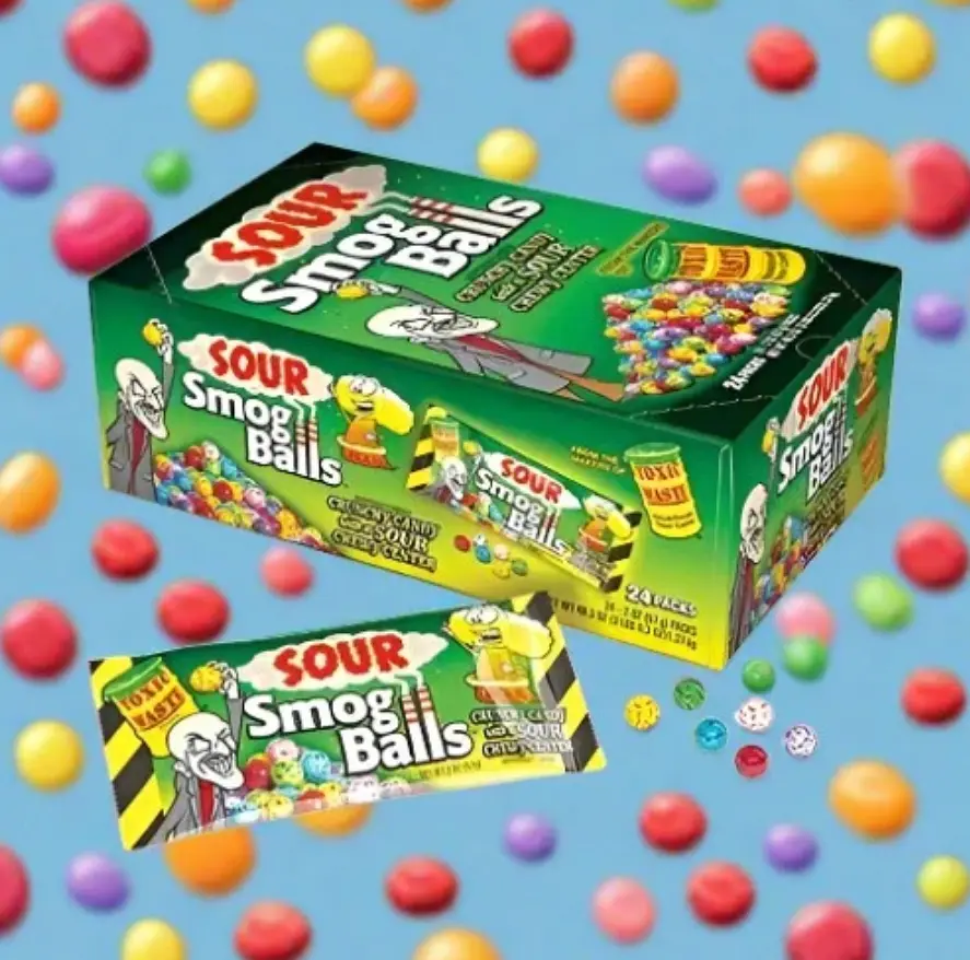 Кислі цукерки Toxic Waste Smog Balls 48г - фото 5