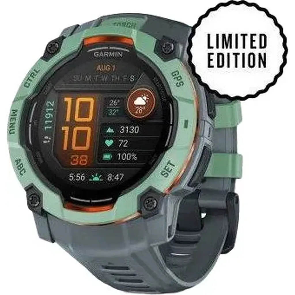 Смарт-годинник Garmin Instinct 3 50mm AMOLED Neo Tropic with Twilight Band (010-03020-01) - фото 2
