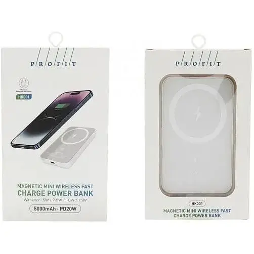 Внешний аккумулятор Profit MagSafe Power Bank 5000mAh 20W (HK001) - фото 2