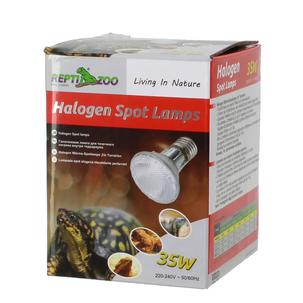 Лампа галогенова точкового нагріву UVA Repti-Zoo Spot lamp 35W (PAR2035) - фото 2
