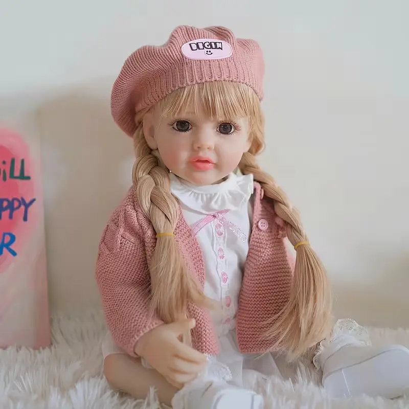 Реалістична Кукла Реборн 55 см повністю вінілова Doll Reborn Baby К0100307 - фото 4