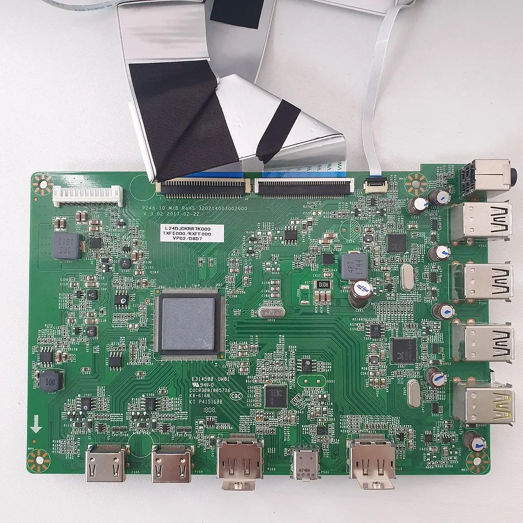 Материнская плата монитора Lenovo P24h-10 (CQC03001005726) "Б/У" - фото 2