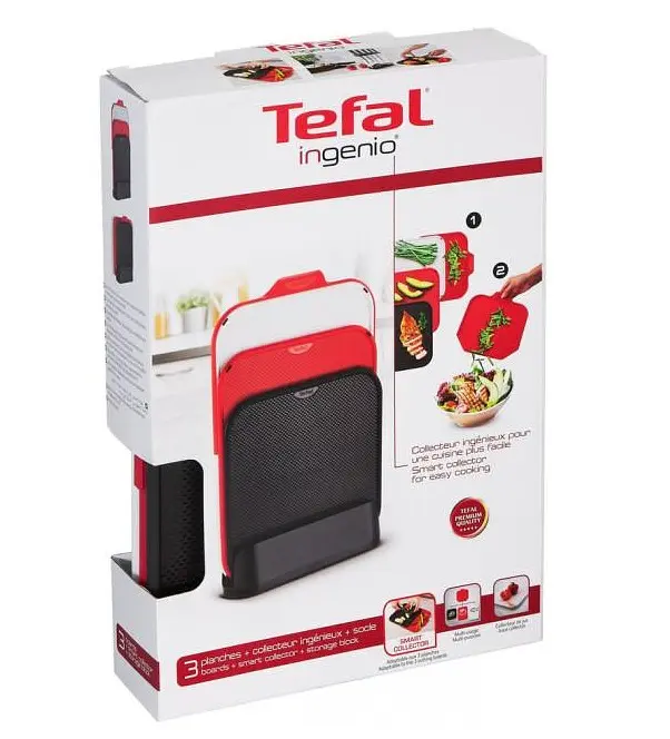 Набор разделочных досок Tefal Ingenio с подставкой, 3 шт. (K235S504) - фото 3