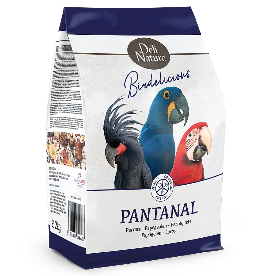 Корм для великих папуг Ара та Какаду Deli Nature Birdelicious Parrots Pantanal Делі Натюр повнораціонний 2 кг