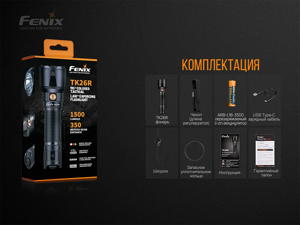 Ліхтар ручний Fenix TK26R - фото 20