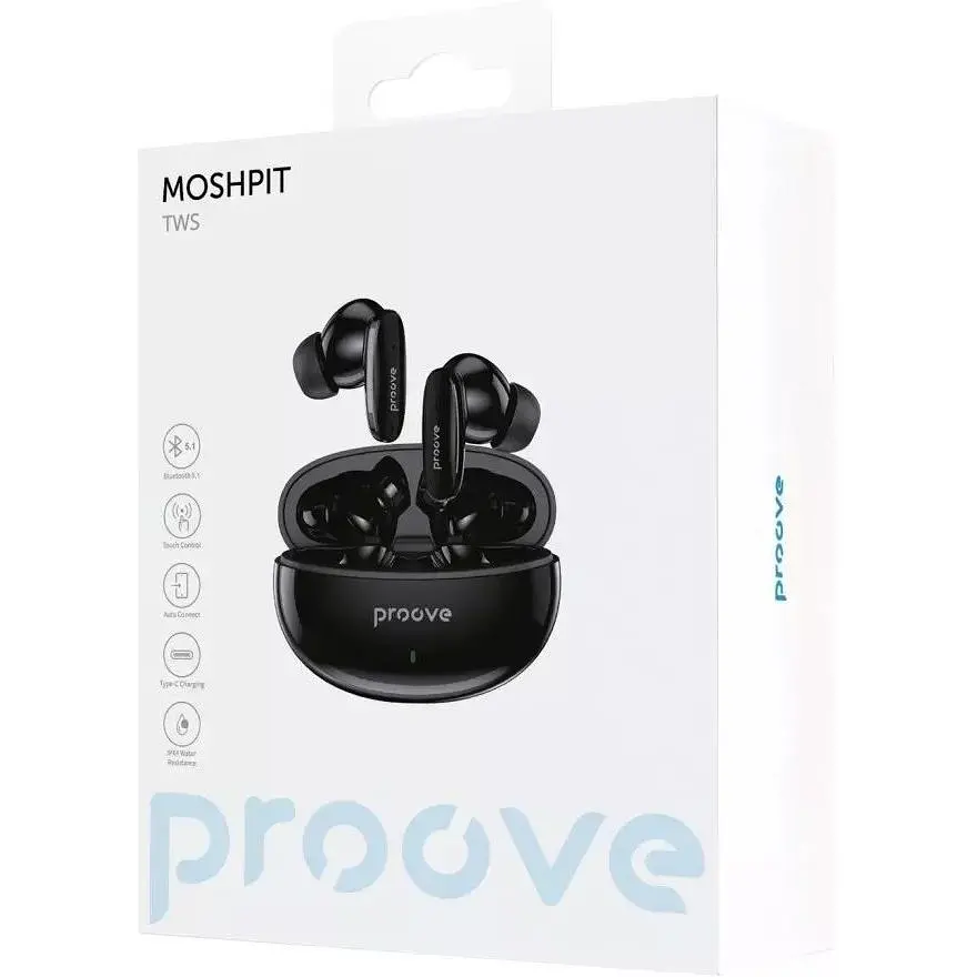 Беспроводные наушники Proove MoshPit TWS черные - фото 3