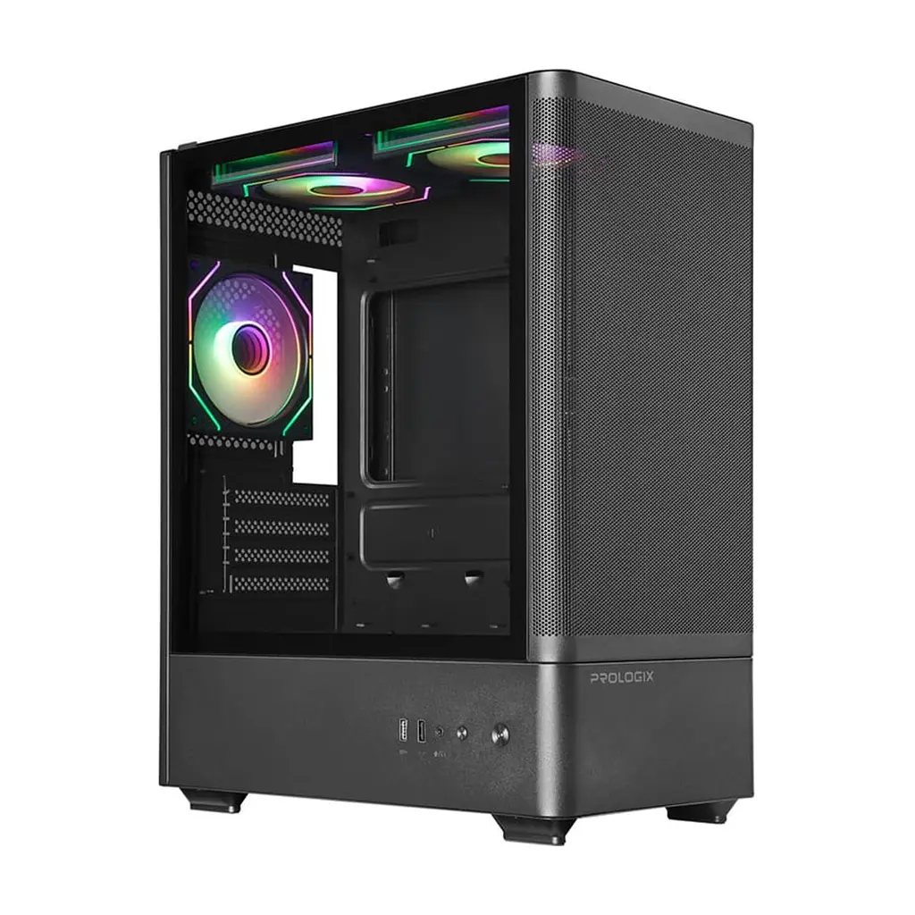 Корпус для ПК Prologix Lumi GM-01MAB Mesh Black - фото 3