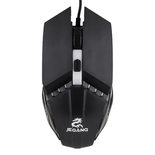 Клавиатура и мышь Jeqang JK-968 USB кабель 1.4 м черная (ЦЦУ-00033924_411) - фото 3