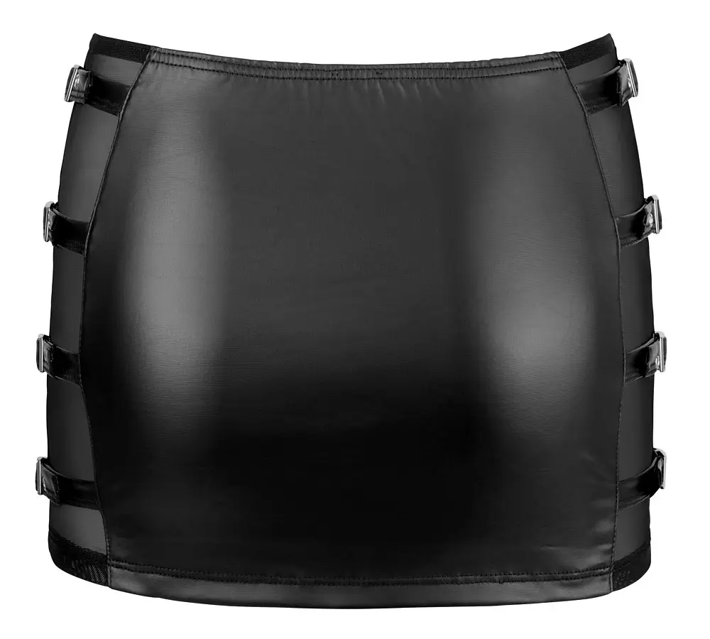 Міні-спідниця Cottelli Party Skirt Buckles, L (чорний) - фото 5