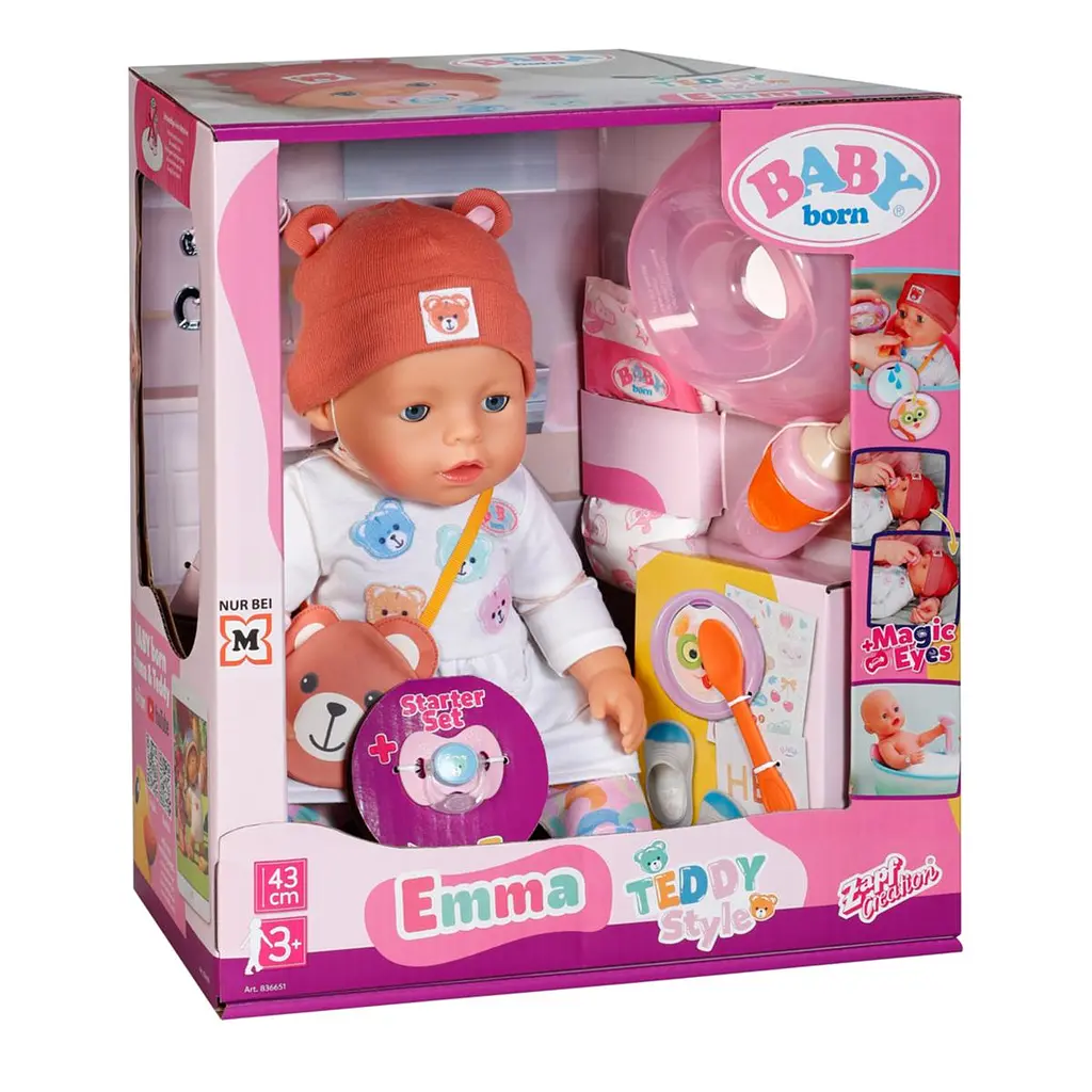Лялька BABY BORN – ЕММА-ТЕДДІ (43 cm, з аксесуарами) BABY born 836651 - фото 9