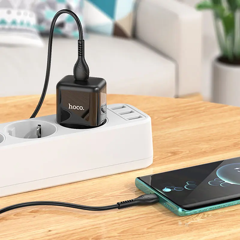 СЗУ Hoco N32 Glory PD30W (1USB-C) + кабельType-C to Lightning - фото 5