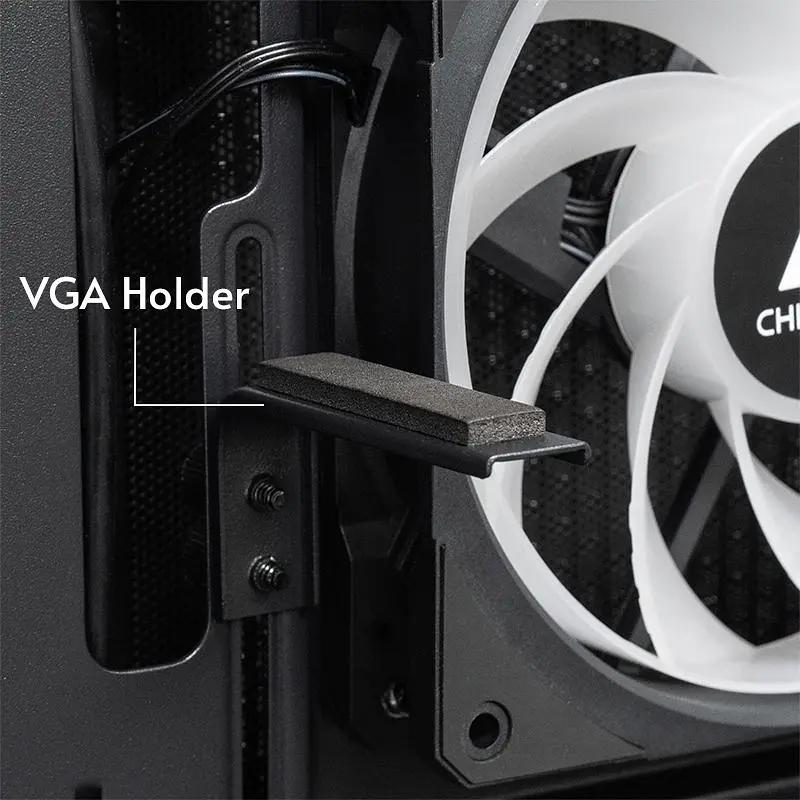 Корпус Chieftec VISTA GT-01B-OP 3x120 мм A-RGB, ATX, без БЖ, Black (GT-01B-OP) - фото 7