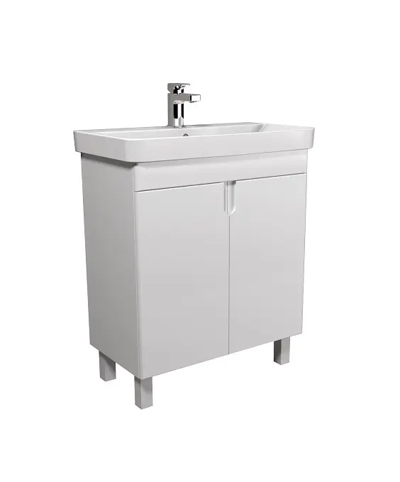 Тумба Мойдодир Simple White 70-U умивальник River 70 Білий універсальна Білий - фото 3