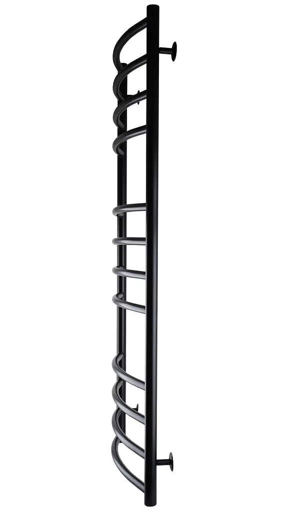 Водяной полотенцесушитель Unio LDE W 1200-500-12 BLK Лесенка Дуга Элит черный, Черный матовый - фото 3