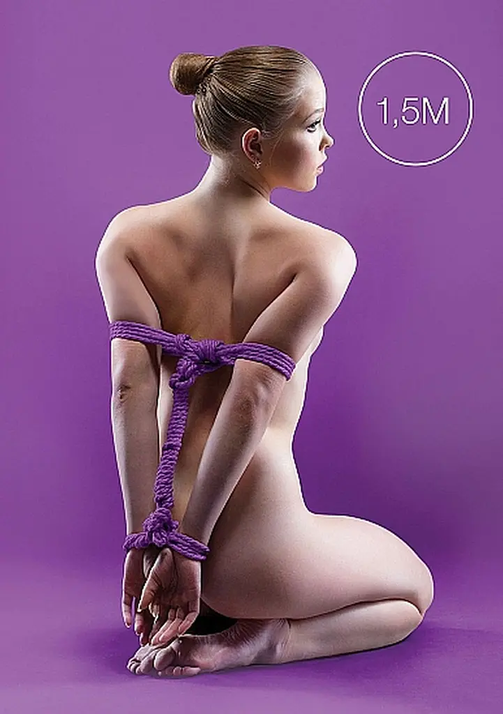 Мотузка Ouch! Japanese Rope 1.5 м фіолетовий - фото 2