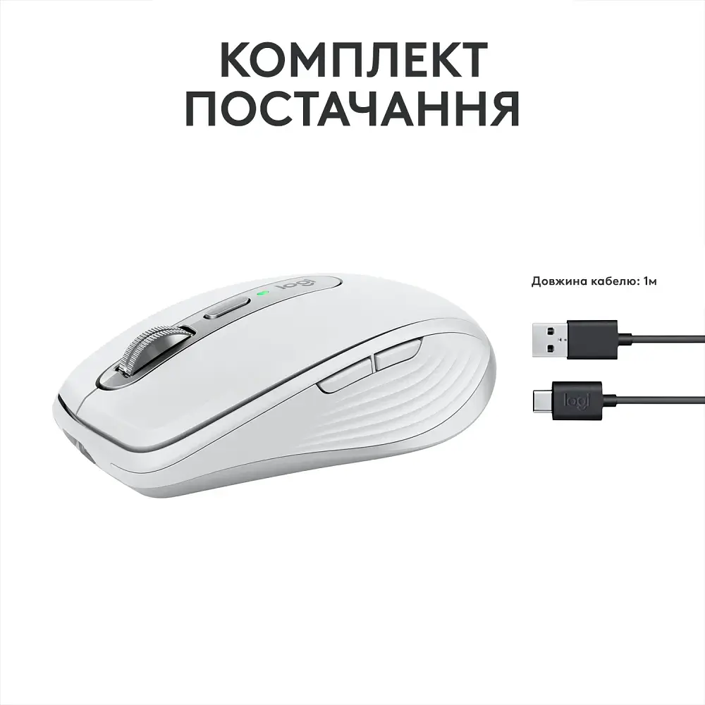 Миша Logitech MX Anywhere 3S Bluetooth Pale Grey (910-006930) (6878952) - фото 5