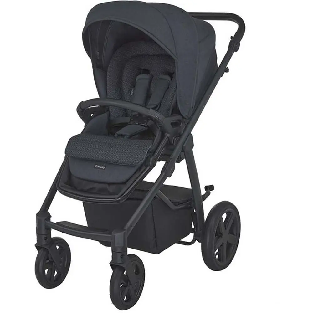 Коляска Espiro Husky XL 2023 17 Graphite Wind, універсальна 2 в 1, графітова (206764) - фото 6