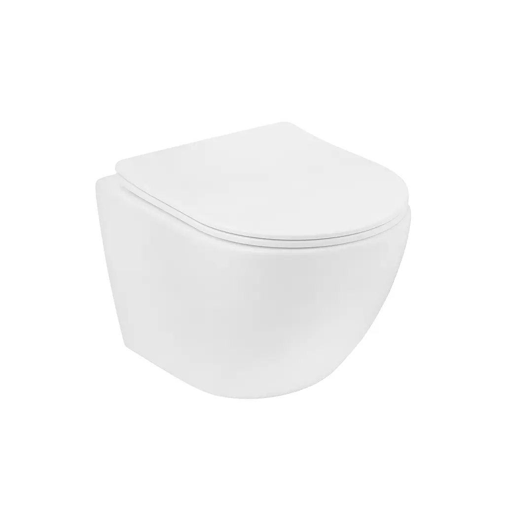 Комплект 4 в 1: Инсталляция Grohe Rapid SL 3 в 1 38772001 + Унитаз безободочный Kroner Harz WHI483632 TORNADO с сиденьем Slim Duroplast / Soft-close / Quick relase KH483632WHIT - фото 4