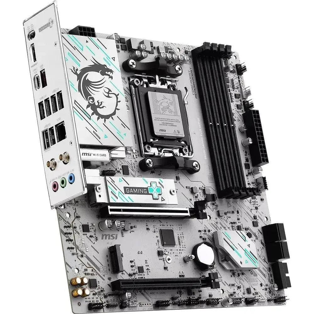 Материнская плата MSI B840M Gaming PLUS WIFI6E sAM5 B840 4xDDR5 M.2 HDMI WiFi BT mATX - фото 2