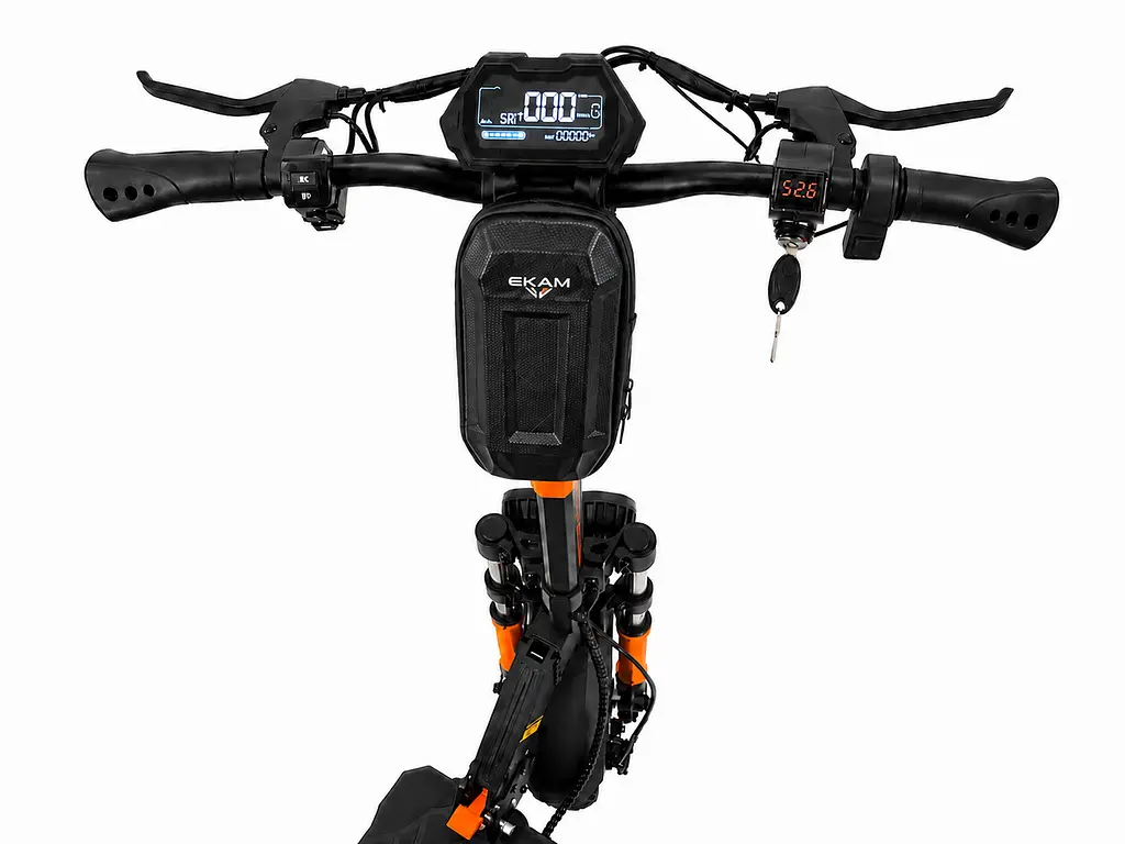 Електросамокат Kugoo EKAM M5 PRO (2000W, 24Ah), +тримач для телефону, +сумка, +шолом карбон - фото 6