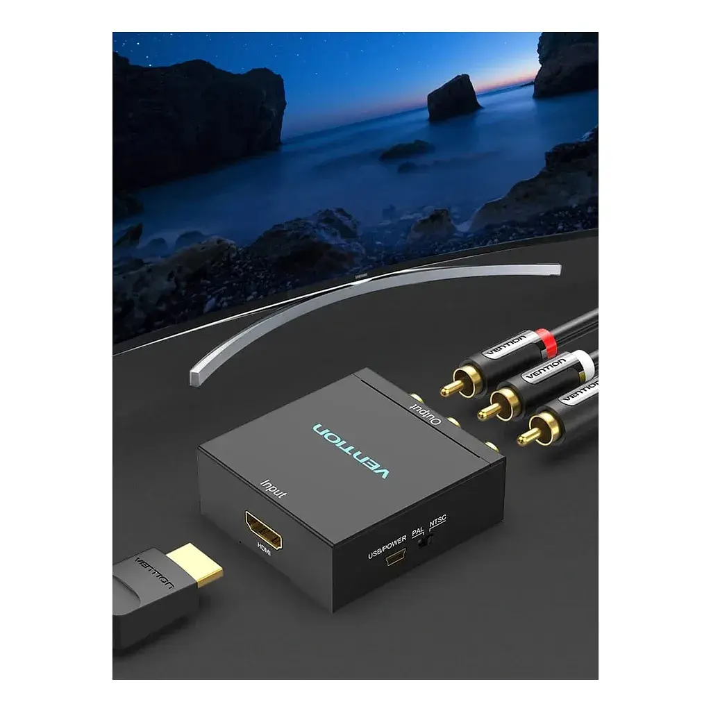 Конвертор HDMI to RCA Metal Type black Vention (AEEB0) - фото 10