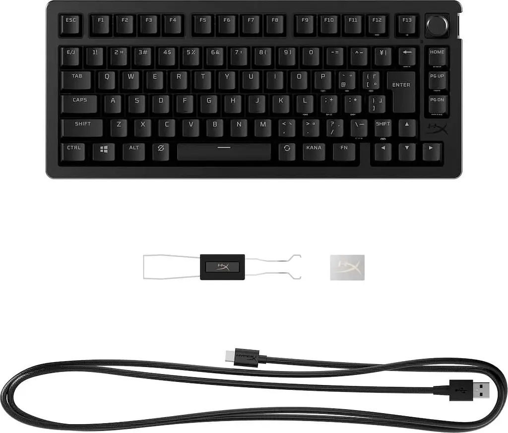 Клавіатура бездротова HyperX Alloy Rise 75 Red RGB UA Black (91Y91AA) - фото 5