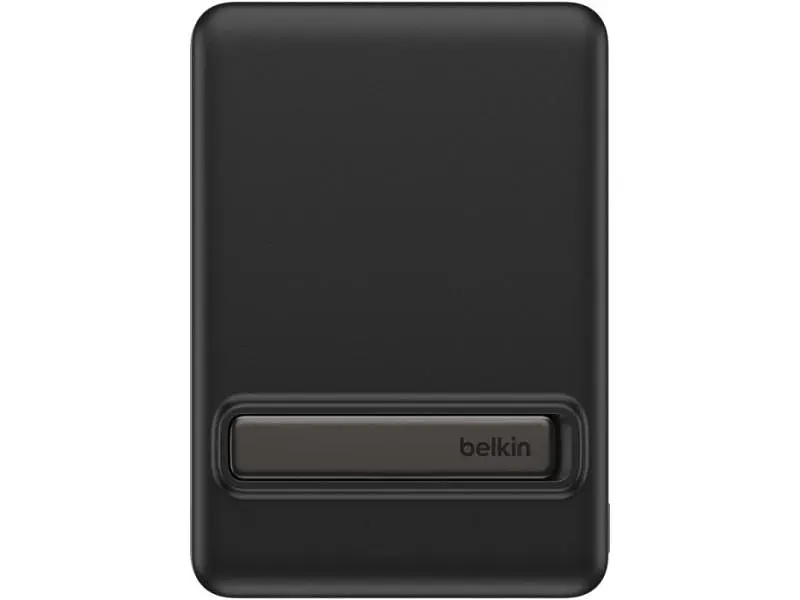Зовнішній акумулятор (Power Bank) Belkin BoostCharge Slim 5000mAh with Kickstand Black (BPD011HQBK) - фото 2