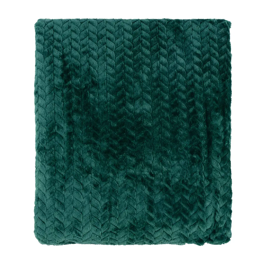 Плед Ardesto Jacquard Braid 160х200 см смарагдовий (ART0207JB) - фото 2