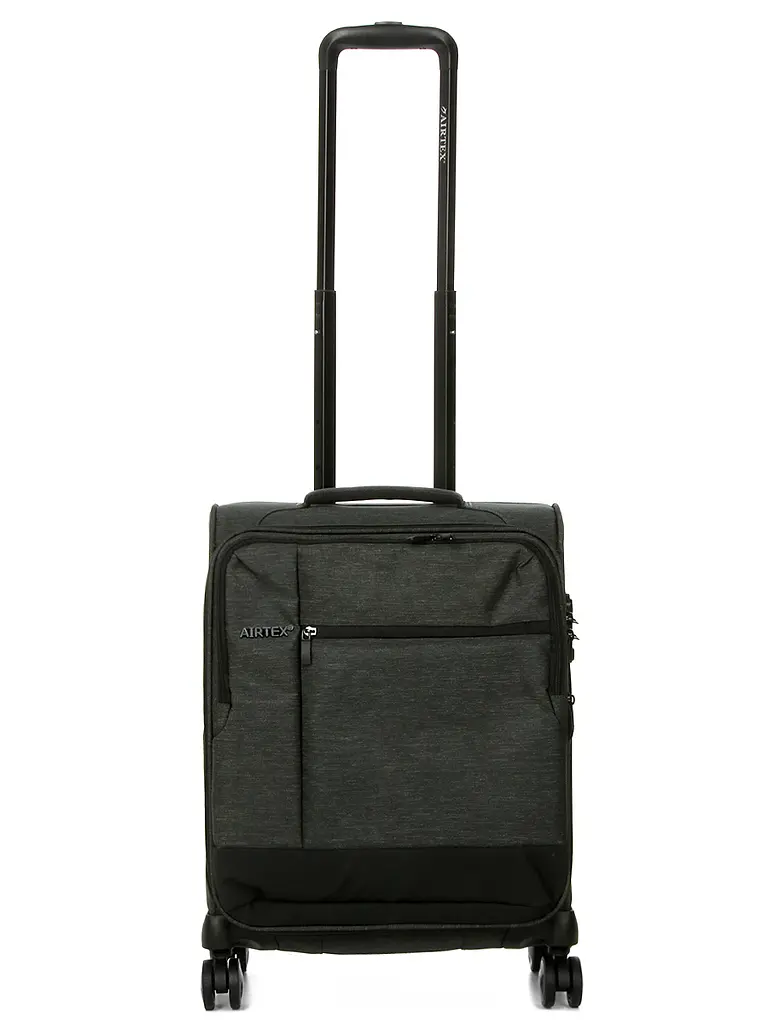 Валіза маленька S тканинна Airtex 6659 54x40x23см 50л Сірий - фото 2