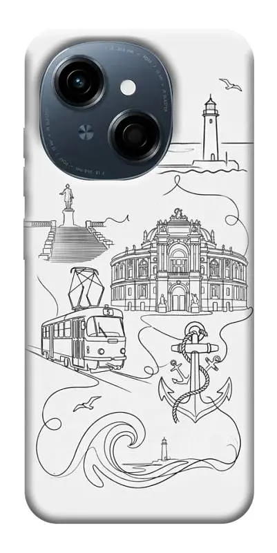 TPU чехол Demsky Odesa spirit для TECNO Spark Go 1