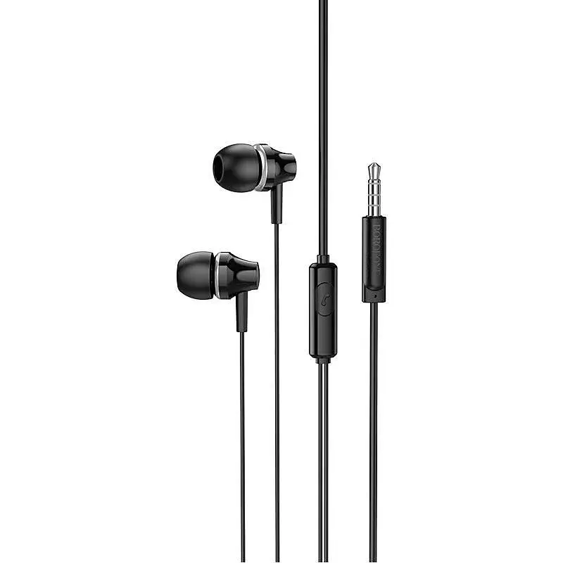 Навушники Borofone Singer універсальні earphones with microphone BM74 1.2 m Hi-Fi HD Mic білі - фото 2