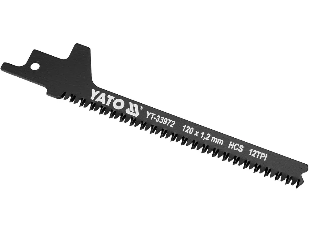 Полотно по дереву до шаблевої пили Yato HCS кривий різ 12 зубів на 1" 120 мм (YT-33972) - фото 2