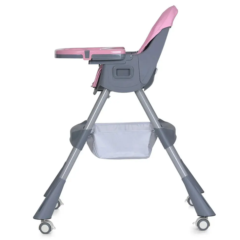 Стільчик для годування M 5722 Lilac до 20 кг складаний 5-ти точковий екошкіра - фото 4