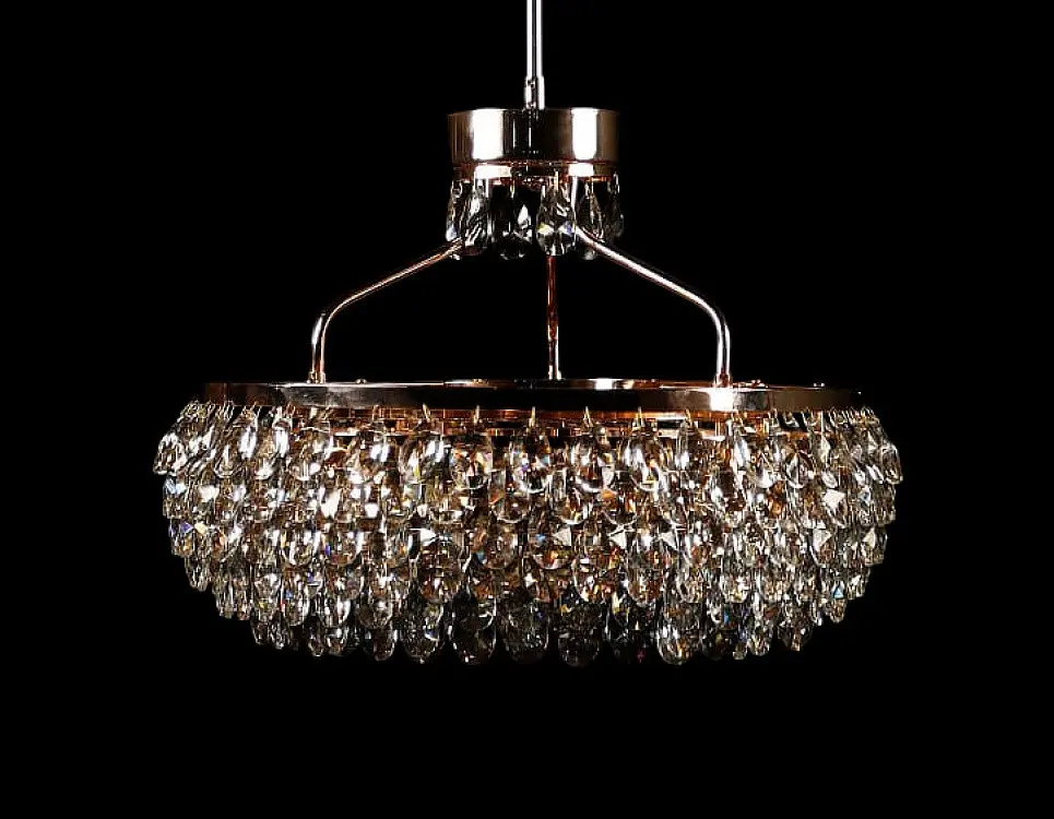 Люстра кришталева Splendid Ray L8618/500xH360/9, 9 ламп, E14, золото/білий, сучасний стиль - фото 2