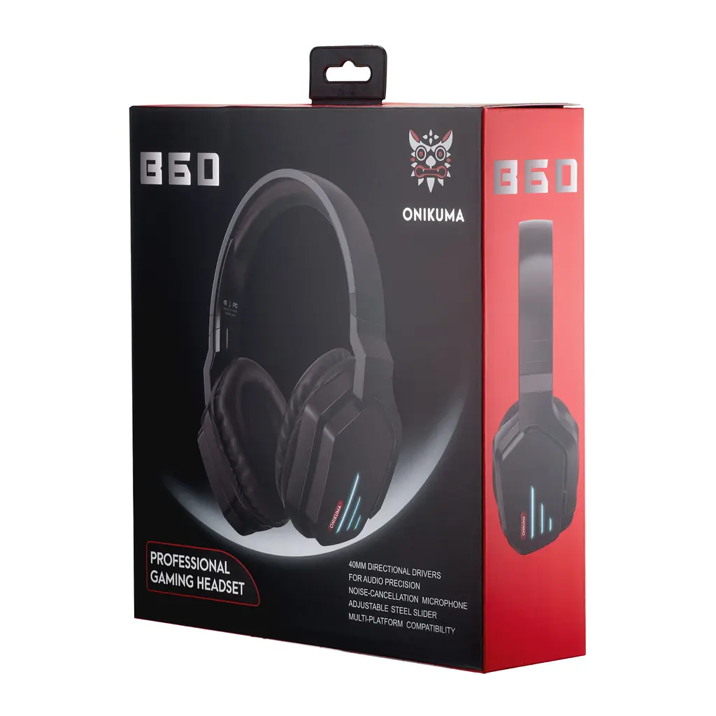 Навушники Bluetooth Onikuma B60 Black - фото 2