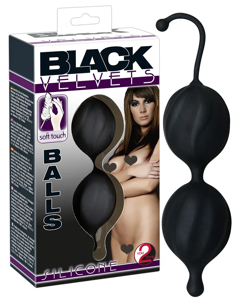 Вагінальні кульки Black Velvet Silicone Balls для ефективних тренувань You2Toys 42-05215230000 87954 - фото 4