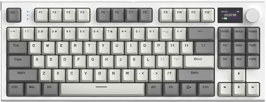 Клавіатура Attack Shark K86 RGB Retro Grey (AS-K86-RGY) - фото 4