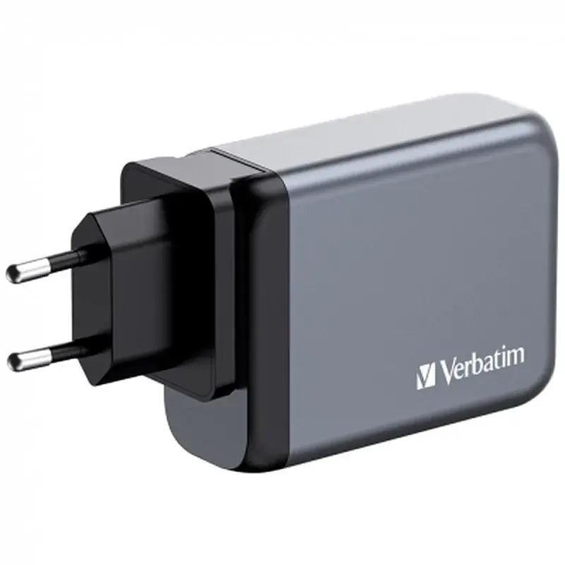 Зарядний пристрій Verbatim GaN 100 W 4 ports (2xUSB-C-100 W,USB-C 65 W /USB-A -3.0) (32202) - фото 2