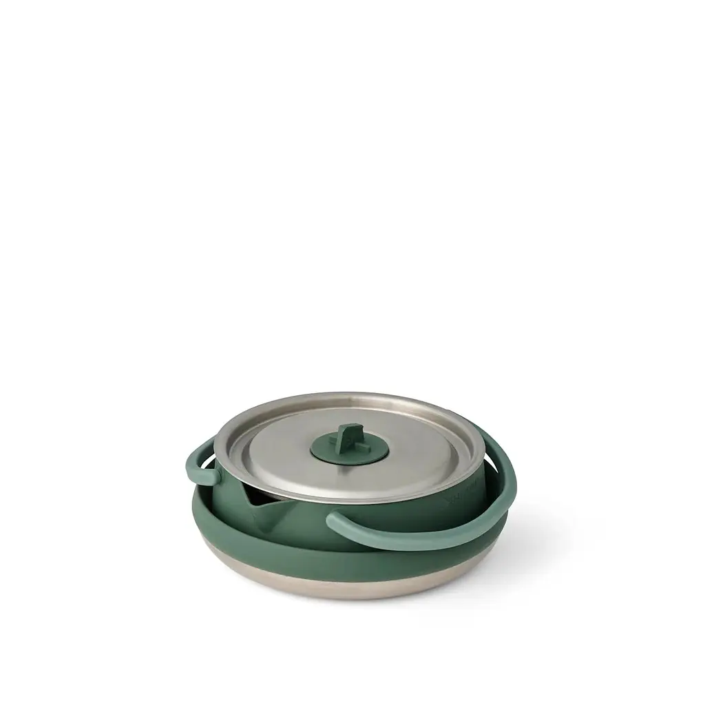 Чайник складной Sea to Summit Detour Stainless Steel Collapsible Kettle 1,6 L Оливковый - фото 2