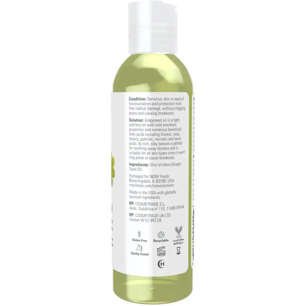 Олія виноградних кісточок Now Solutions Grapeseed Oil 473 ml - фото 2