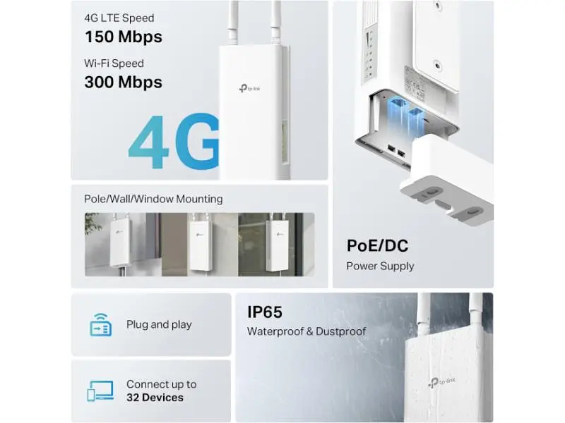 Бездротовий маршрутизатор (роутер) TP-LINK TL-MR100-Outdoor - фото 4