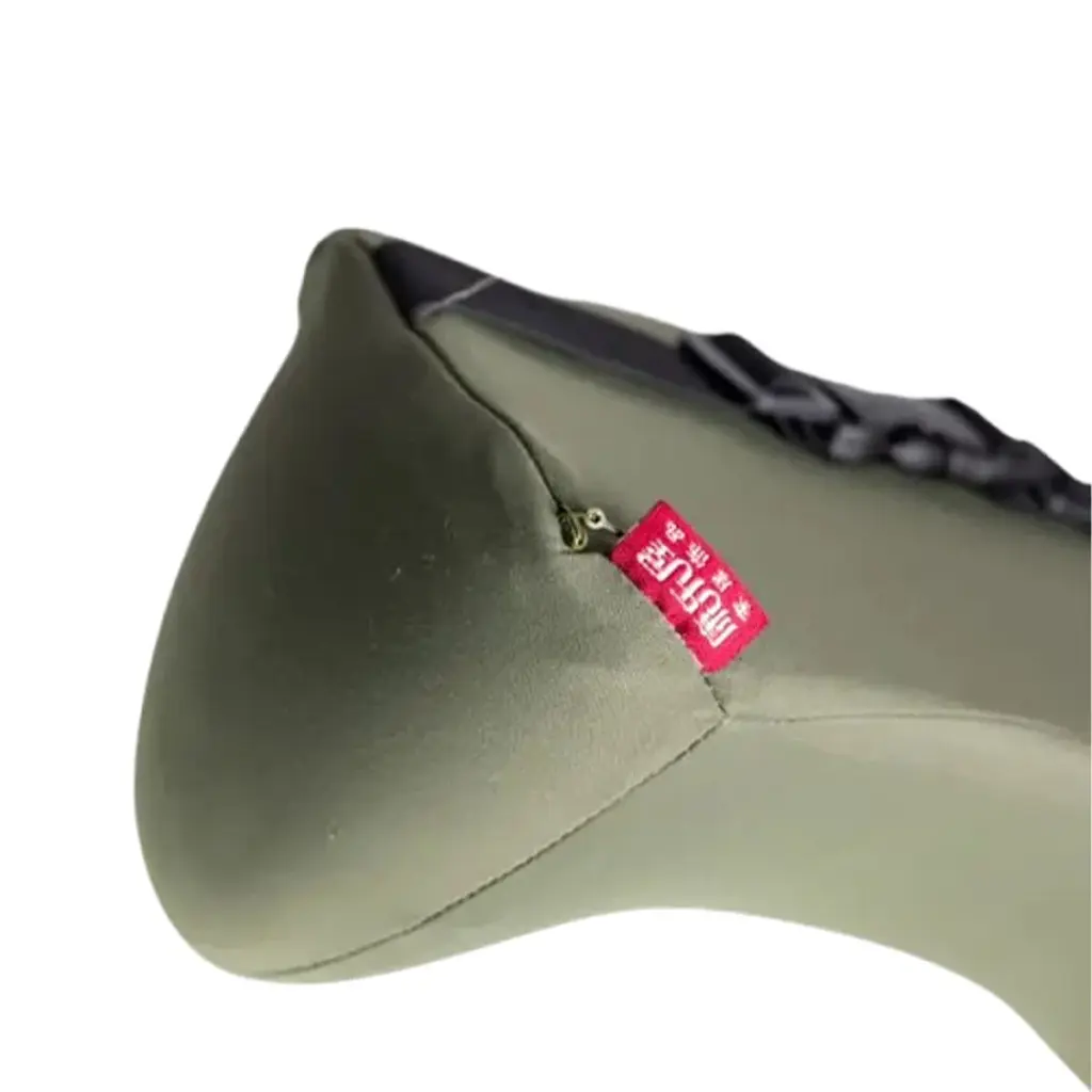 Подушка підголовник ортопедична Yiwu Memory Foam 30х20х13 см матовий трикотаж оливковий - фото 3