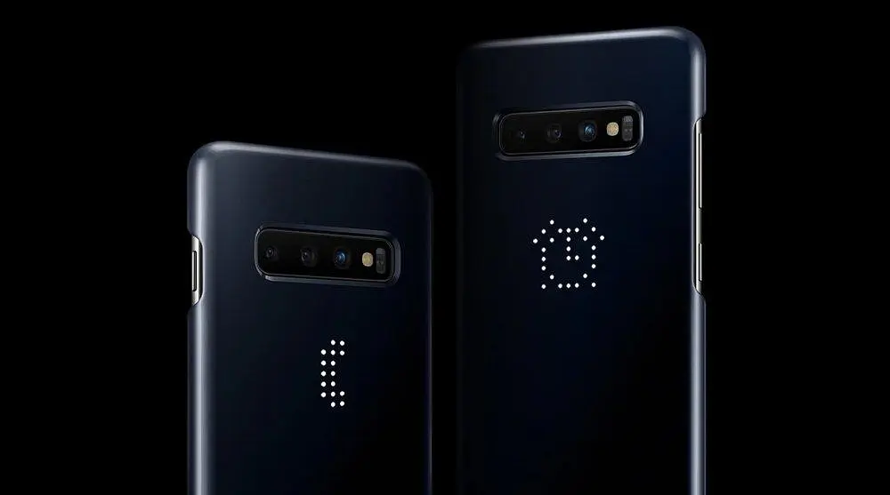 Чохол протиударний LED Cover EF-KG973 для Samsung Galaxy S10 (6.1") Black - фото 3