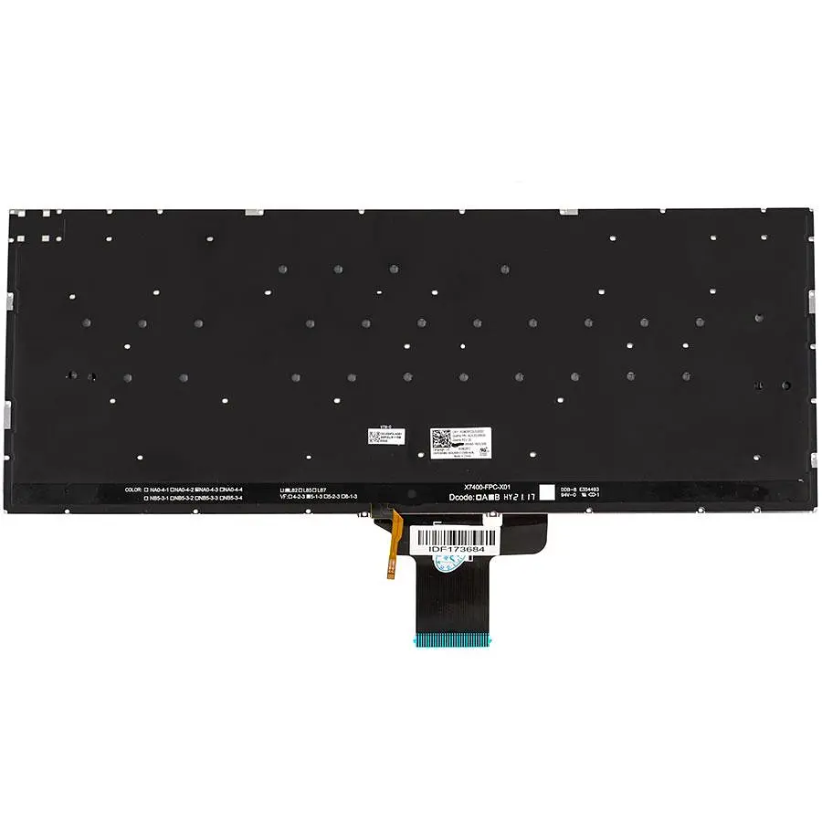 Клавіатура для ноутбука ASUS (X3400 X7400 series) rus сріблястий без кадру підсвічування клавіш (Червоний Esc) - фото 2