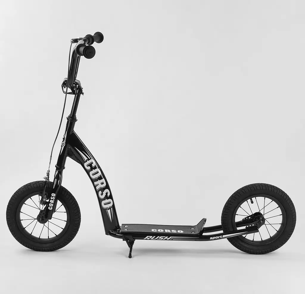 Детский самокат Corso 103х15.5х49 см Черный 000231500 - фото 2